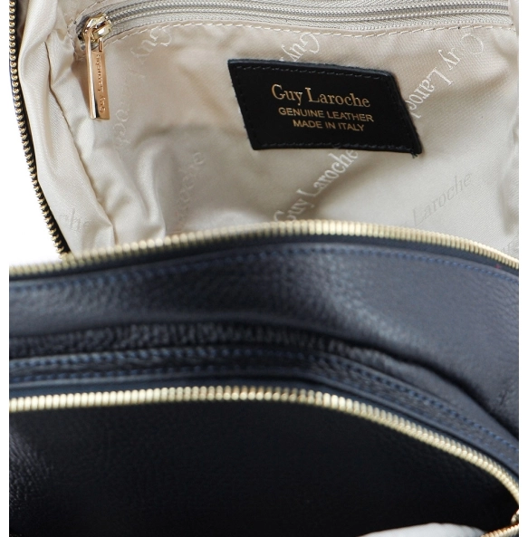 Δερμάτινο σακίδιο GUY LAROCHE 1100 Μπλε