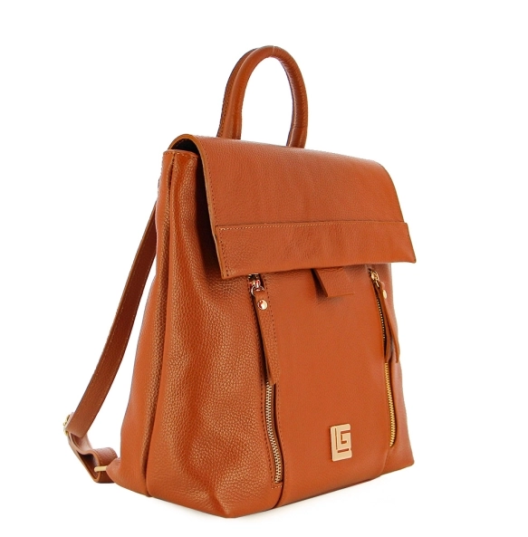 Δερμάτινο σακίδιο πλάτης GUY LAROCHE 1798 Ταμπά