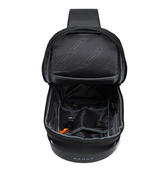 Σακίδιο χιαστί Sling Bag BANGE 7221 Μαύρο