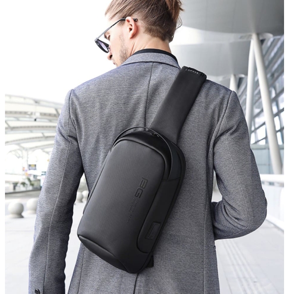 Σακίδιο χιαστί Sling Bag BANGE 7221 Μαύρο