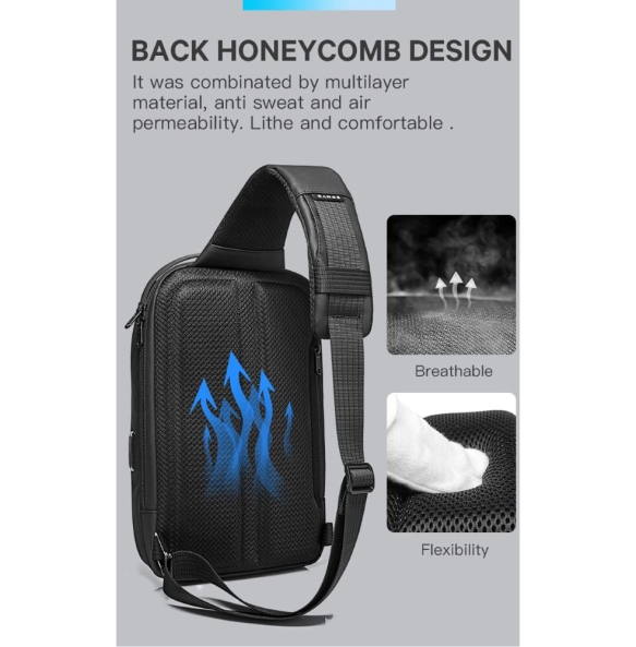 Σακίδιο χιαστί Sling Bag BANGE 7258 Μαύρο Σακίδιο χιαστί Sling Bag BANGE 7258 Μαύρο