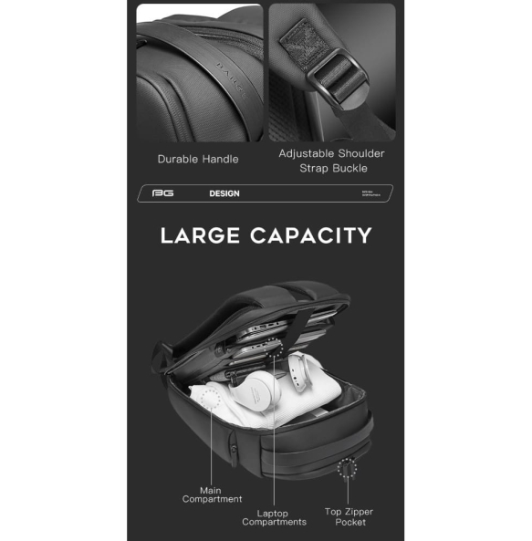 Σακίδιο πλάτης BANGE 7277 24lt Μαύρο