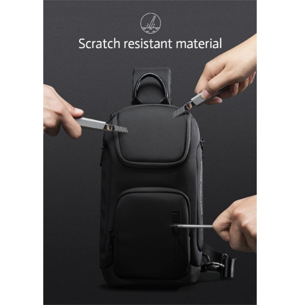 Σακίδιο χιαστί Sling Bag BANGE 7565 Μαύρο