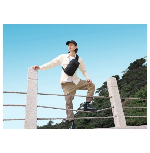 Σακίδιο χιαστί Sling Bag BANGE 7565 Μαύρο