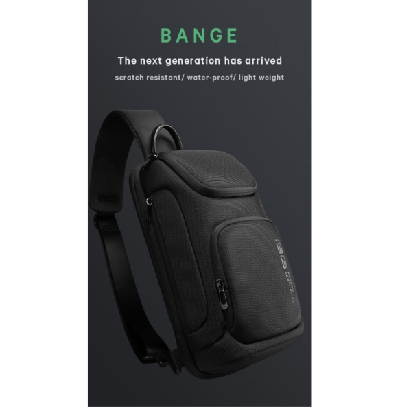 Σακίδιο χιαστί Sling Bag BANGE 7565 Μαύρο