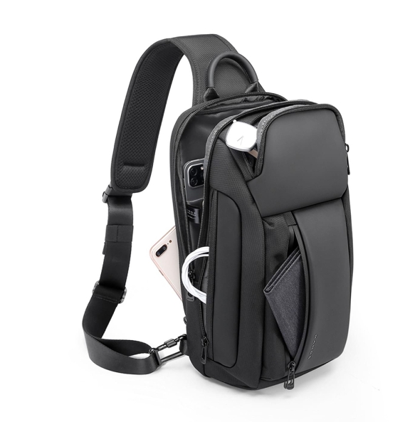 Σακίδιο χιαστί Sling Bag BANGE 7566 Μαύρο