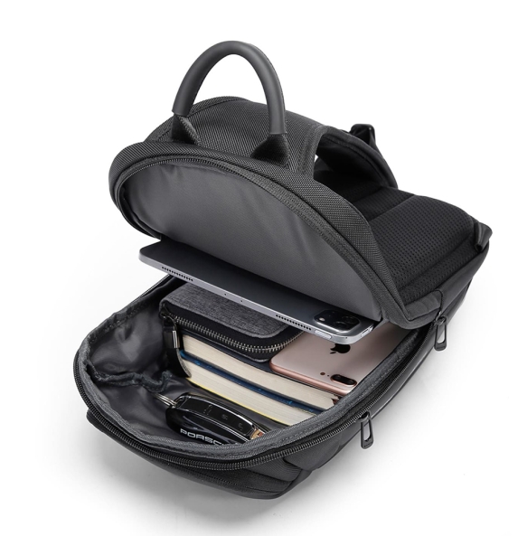 Σακίδιο χιαστί Sling Bag BANGE 7566 Μαύρο