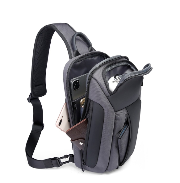 Σακίδιο χιαστί Sling Bag BANGE 7566 Γκρι Σακίδιο χιαστί Sling Bag BANGE 7566 Γκρι