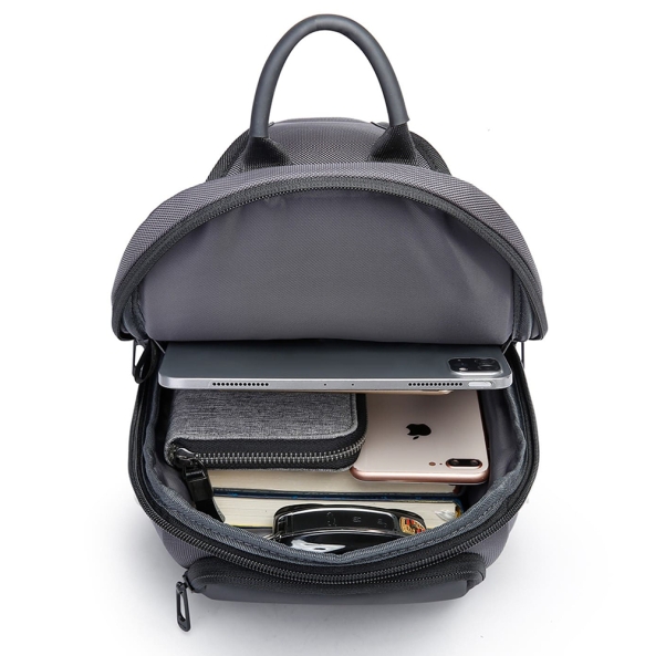 Σακίδιο χιαστί Sling Bag BANGE 7566 Γκρι Σακίδιο χιαστί Sling Bag BANGE 7566 Γκρι