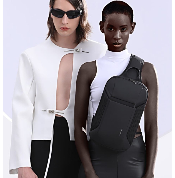 Σακίδιο χιαστί Sling Bag BANGE 7721 Μαύρο