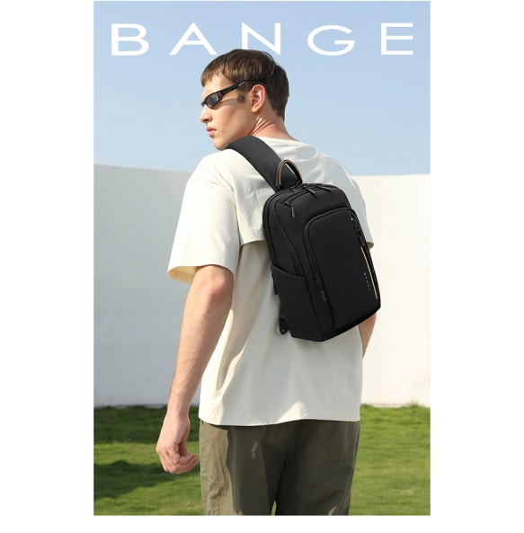 Σακίδιο χιαστί Sling Bag BANGE 7868 Μαύρο
