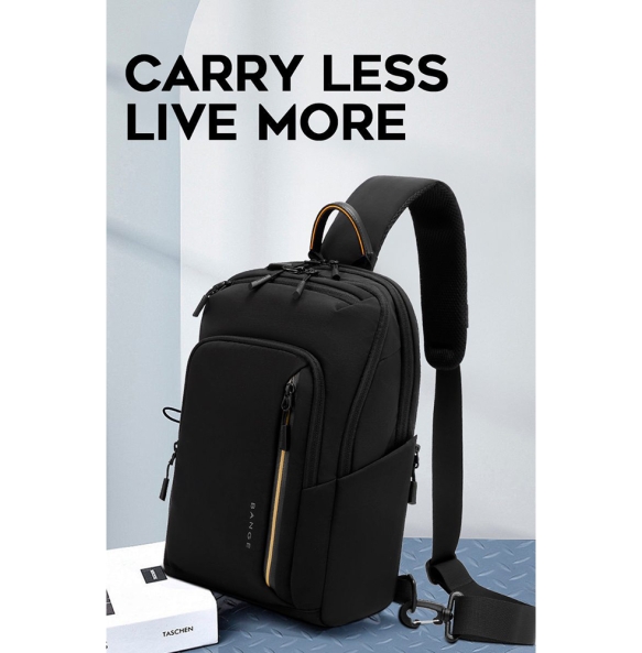 Σακίδιο χιαστί Sling Bag BANGE 7868 Μαύρο