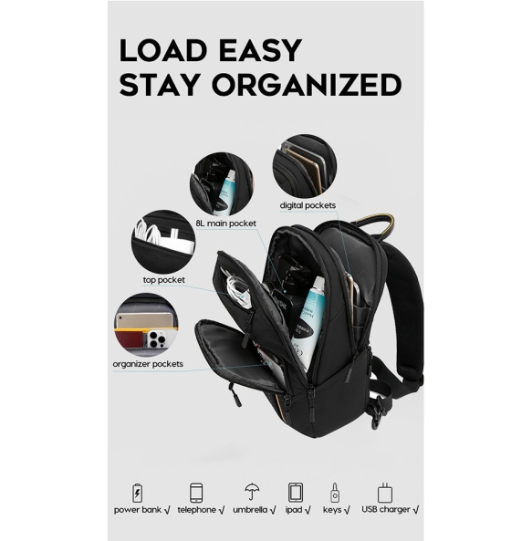 Σακίδιο χιαστί Sling Bag BANGE 7868 Μαύρο