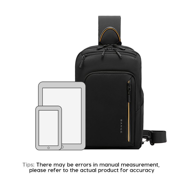 Σακίδιο χιαστί Sling Bag BANGE 7868 Μαύρο