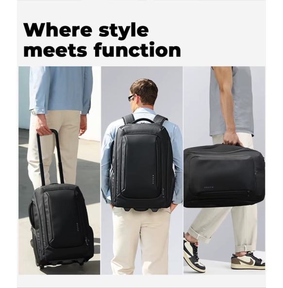 Τροχήλατο σακίδιο BANGE 2 σε 1 8079 Μαύρο Τροχήλατο σακίδιο BANGE 2 σε 1 8079 Μαύρο