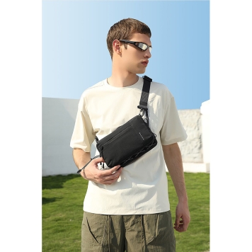 Τσαντάκι Μέσης - χιαστί BANGE 8089-1 Μαύρο