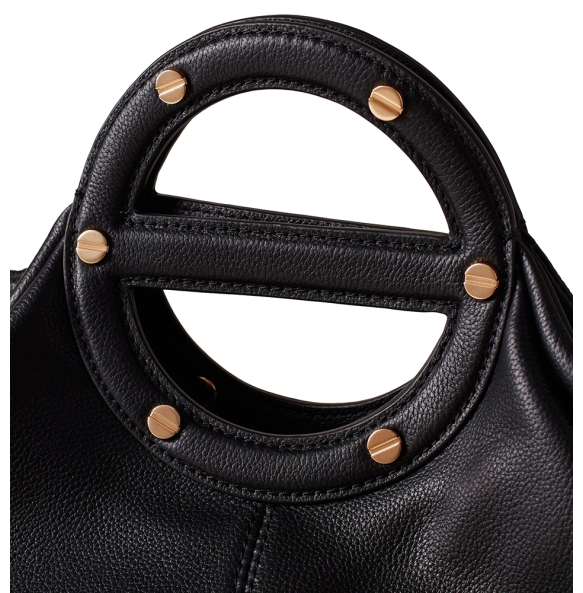 Τσάντα BORBONESE Vis A Vis Bowler Bag Medium 91010211 Μαύρο Τσάντα BORBONESE Vis A Vis Bowler Bag Medium 91010211 Μαύρο