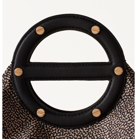 Τσάντα BORBONESE Vis A Vis Bowler Bag Medium 91010211 Καφέ Τσάντα BORBONESE Vis A Vis Bowler Bag Medium 91010211 Καφέ