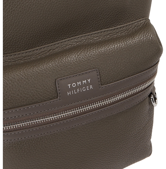 Δερμάτινο σακίδιο TOMMY HILFIGER TH Premium Leather 11820 Λαδί