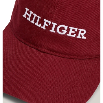 Καπέλο TOMMY HILFIGER 12154 TH Monotype Six Panel Κόκκινο