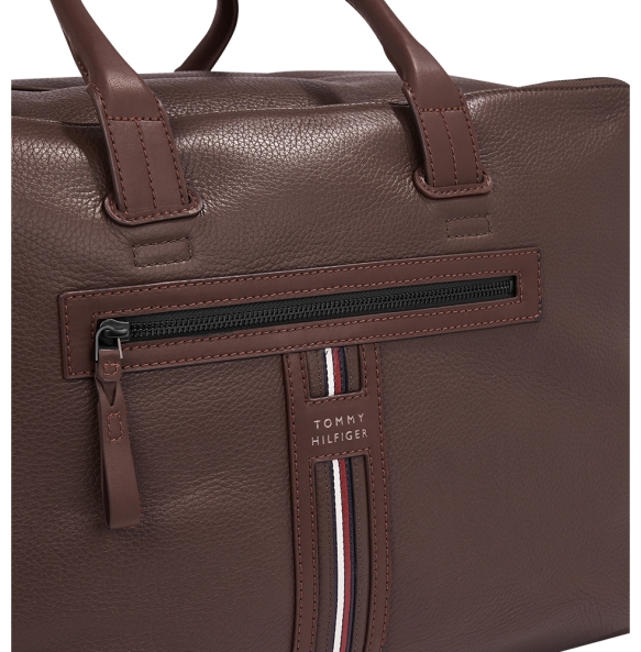 Τσάντα TOMMY HILFIGER 12222 Premium Leather Duffle Καφέ