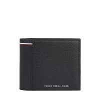 TOMMY HILFIGER Leather Bifold Wallet 12520 Μαύρο