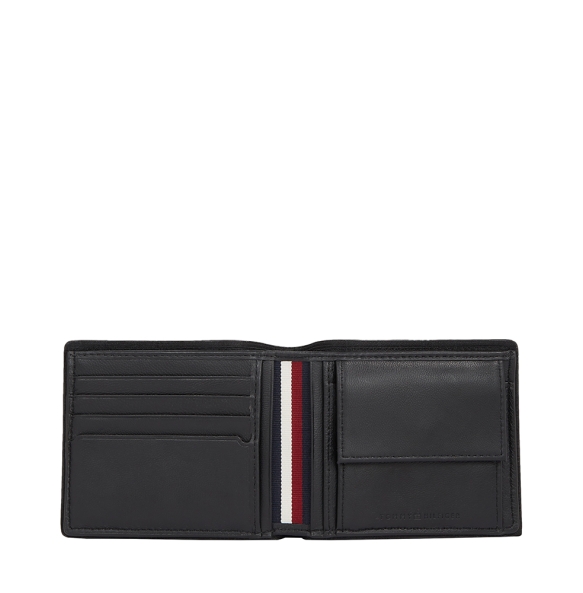 Πορτοφόλι TOMMY HILFIGER ΤΗ Casual Leather Bifold 12526 Μαύρο