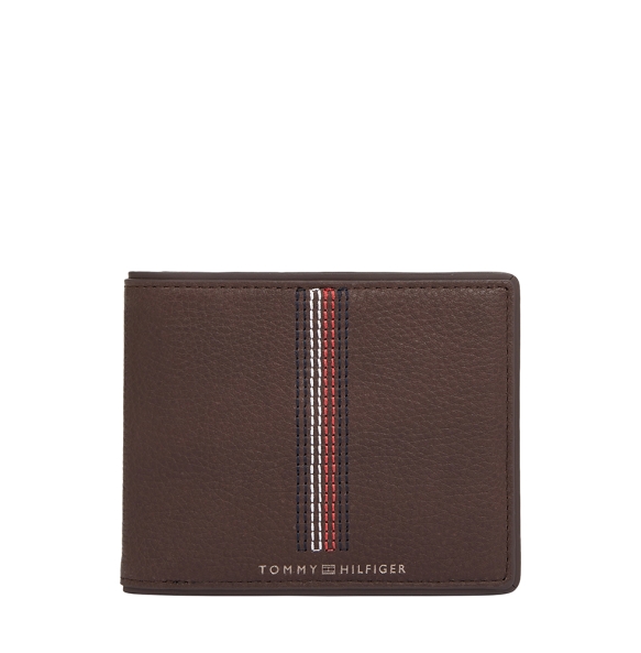 Πορτοφόλι TOMMY HILFIGER ΤΗ Casual Leather Bifold 12526 Καφέ