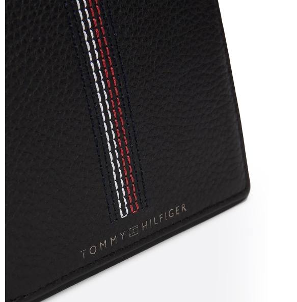 Πορτοφόλι TOMMY HILFIGER ΤΗ Casual Leather Bifold 12526 Μαύρο