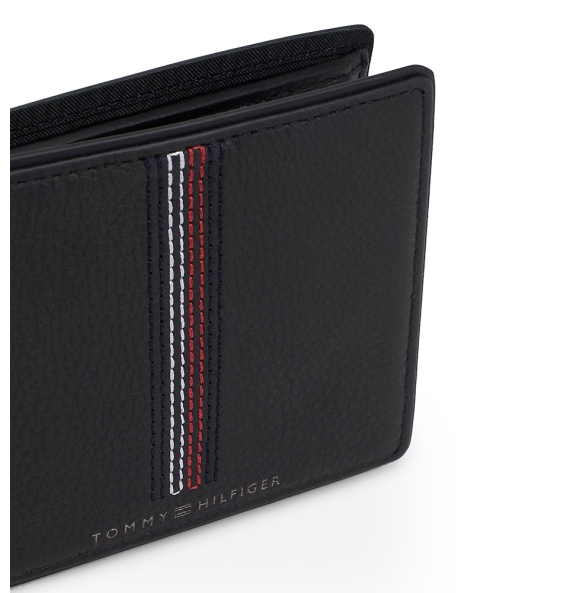 Πορτοφόλι TOMMY HILFIGER Casual Leather Bifold 12527 Μαύρο