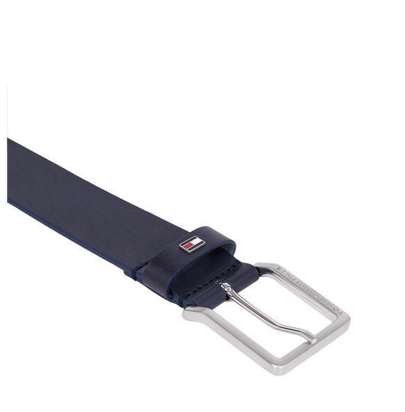 Ζώνη TOMMY HILFIGER Leather Enamel Flag Belt 12554 Μπλε