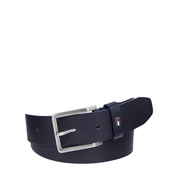 Ζώνη TOMMY HILFIGER Leather Enamel Flag Belt 12554 Μπλε