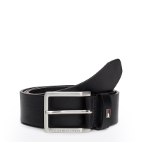 Ζώνη TOMMY HILFIGER Leather Enamel Flag Belt 12554 Μαύρο