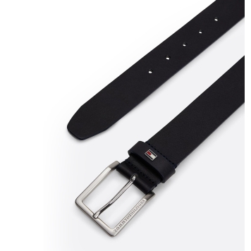 Ζώνη TOMMY HILFIGER Leather Enamel Flag Belt 12554 Μπλε