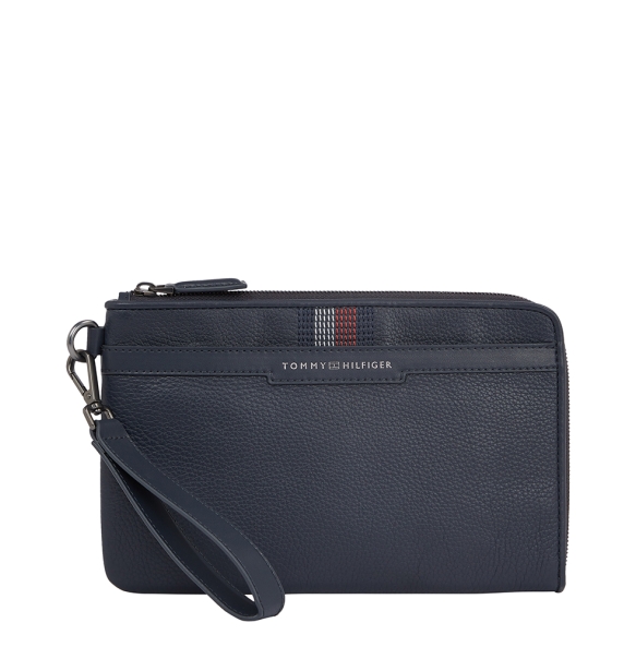 Τσαντάκι TOMMY HILFIGER TH Casual Leather Pouch 12657 Μπλε