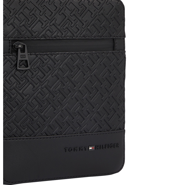 Τσαντάκι TOMMY HILFIGER TH Monogram Mini Reporter 12677 Black