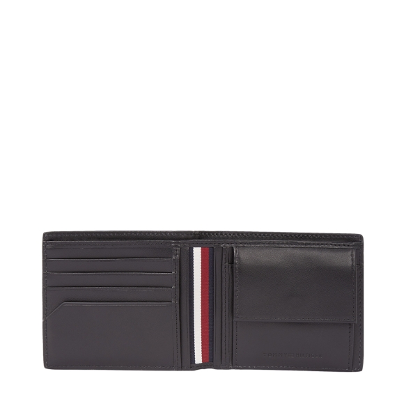 Πορτοφόλι TOMMY HILFIGER TH Casual Leather Wallet 12766 Μαύρο