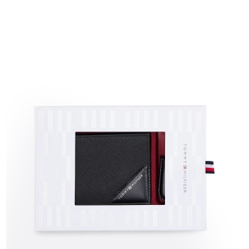 Πορτοφόλι TOMMY HILFIGER TH Leather And Money Clip 12791 Μαύρο