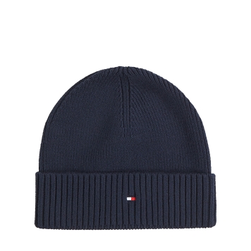 Σκουφάκι TOMMY HILFIGER TH Flag Beanie with Cashmere 12796 Μπλε