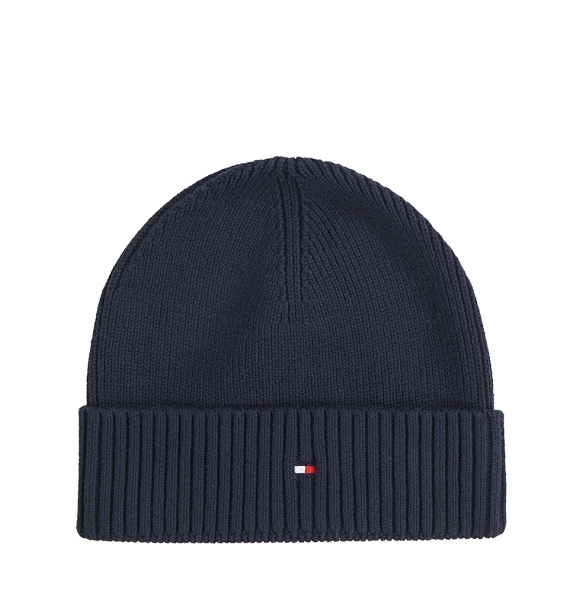 Σκουφάκι TOMMY HILFIGER TH Flag Beanie with Cashmere 12796 Μπλε