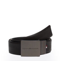 Ζώνη TOMMY HILFIGER Reversible Textured Leather Belt 12843 Μαύρο