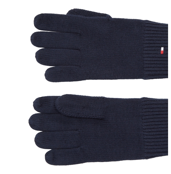 Γάντια TOMMY HILFIGER Essentials Flag Gloves 12845 Μπλε