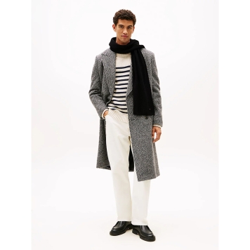 Κασκόλ TOMMY HILFIGER TH Flag Pima Cotton 12847 Μαύρο