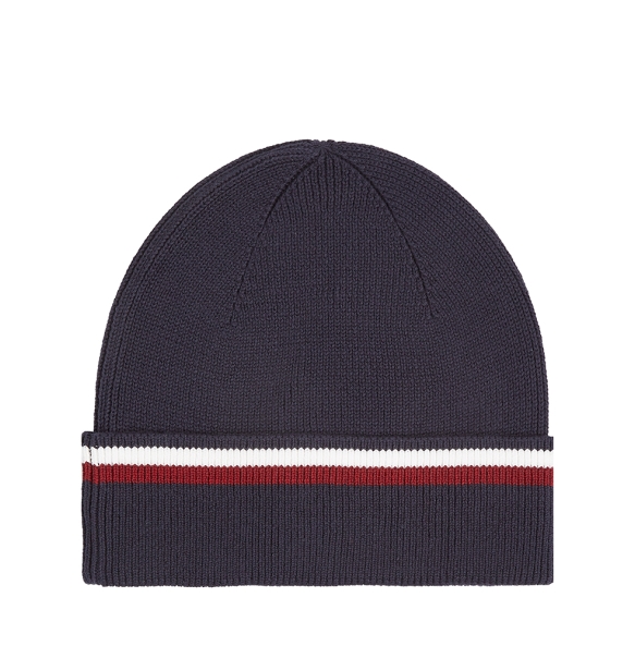 Σκουφάκι TOMMY HILFIGER TH Corporate Tape Beanie 12983 Μπλε