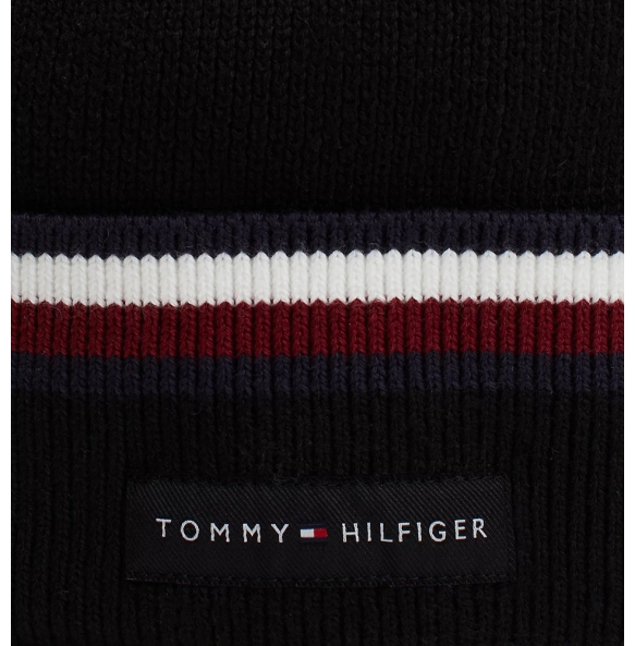 Σκουφάκι TOMMY HILFIGER Corporate Signature 12983 Μαύρο