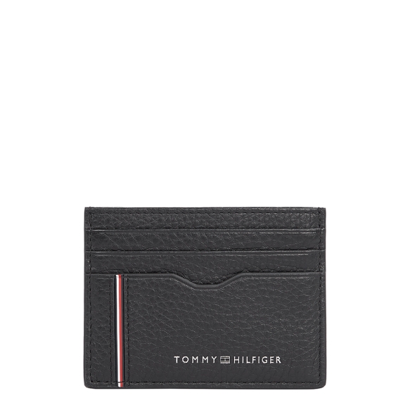 Καρτοθήκη TOMMY HILFIGER TH Corporate Leather CC 13041 Μαύρο