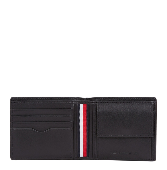 Πορτοφόλι TOMMY HILFIGER TH Business Leather Bifold 13044 Μαύρο