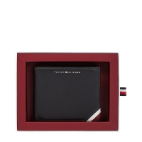 Πορτοφόλι TOMMY HILFIGER TH Leather Coin and Card 13141 Μαύρο