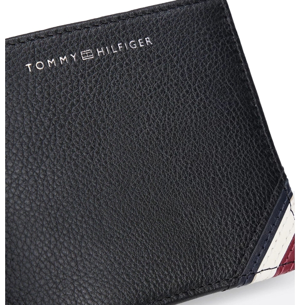 Πορτοφόλι TOMMY HILFIGER TH Leather Coin and Card 13141 Μαύρο