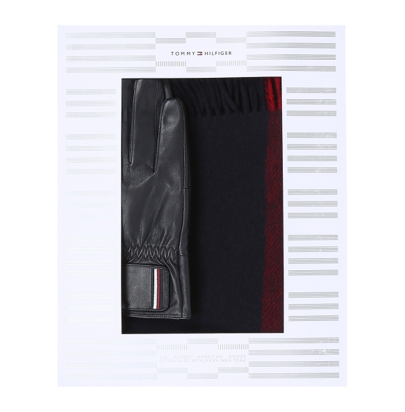 Σετ Κασκόλ-Γάντια TOMMY HILFIGER TH Corporate Gift Set 13143 Μπλε